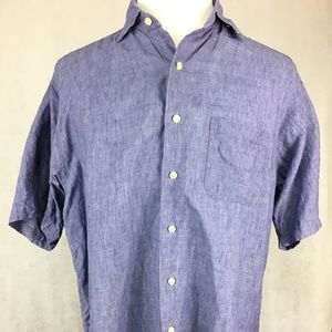Brooks Brothers 1818 Large Mens Linen Shirt